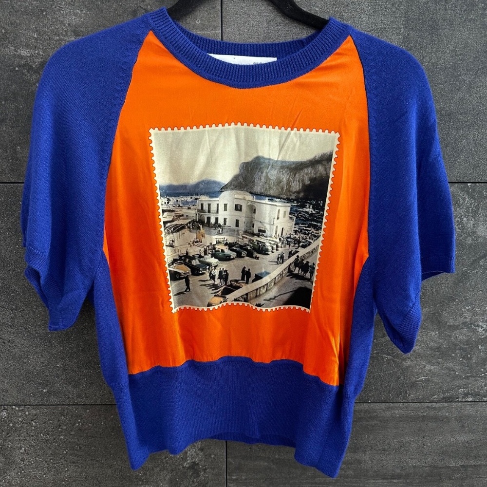 Laboratorio Capri Cashmere Silk Top Size S